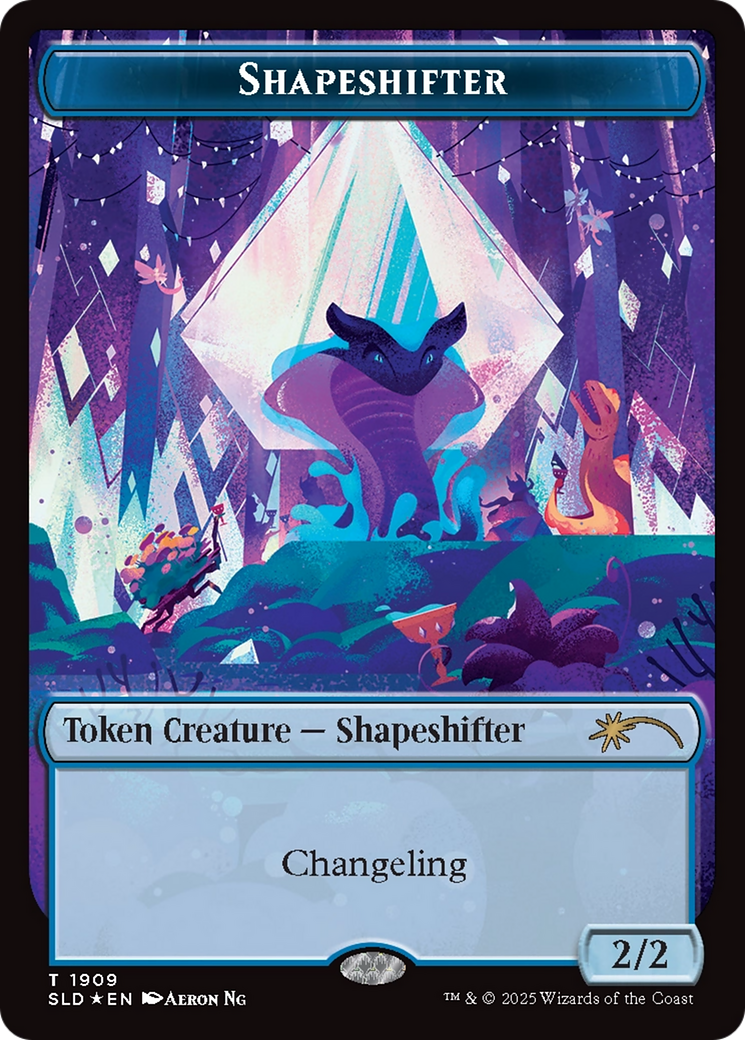 Shapeshifter Token (1909) (Double Rainbow Foil) [Secret Lair Drop Series] | Card Citadel