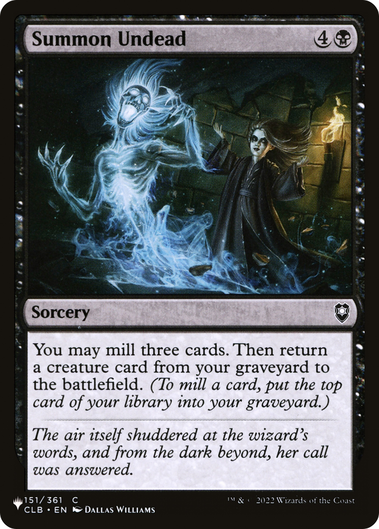 Summon Undead [The List Reprints] | Card Citadel