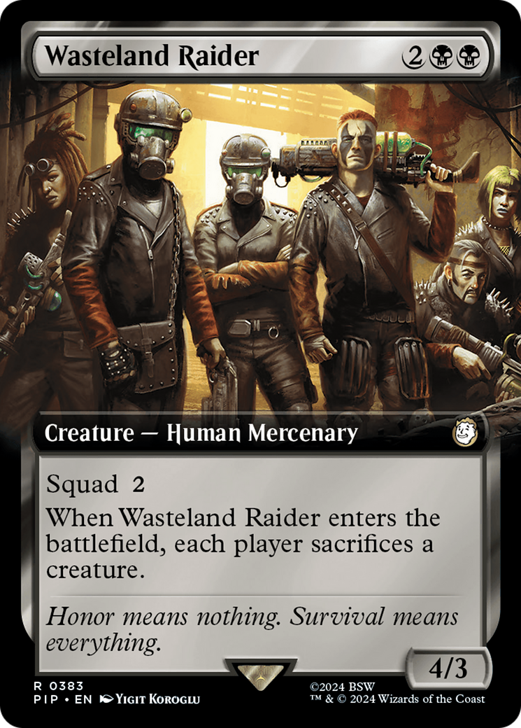 Wasteland Raider (Extended Art) [Fallout] | Card Citadel