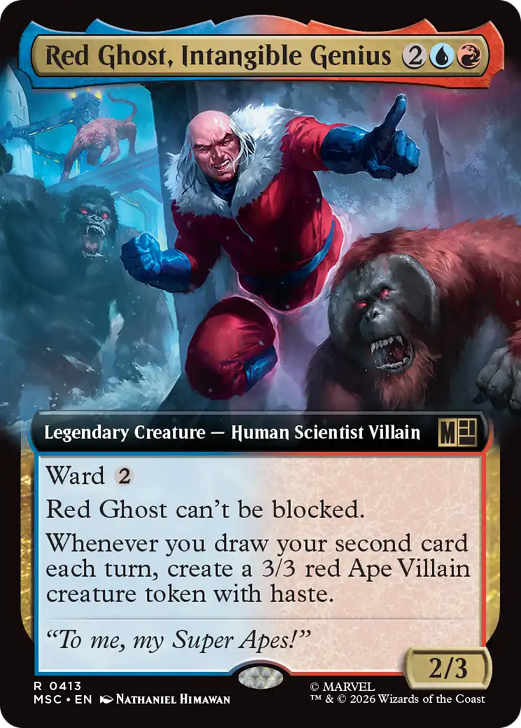 Red Ghost, Intangible Genius (Extended Art) [Marvel Super Heroes Commander] | Card Citadel