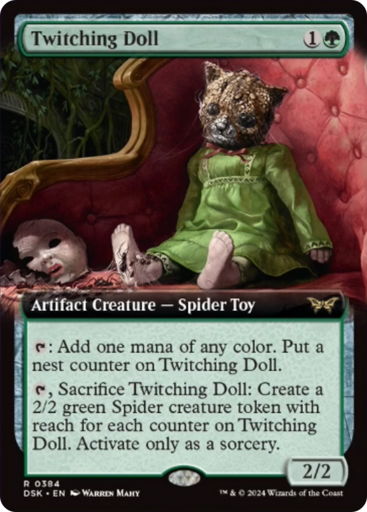 Twitching Doll (Extended Art) [Duskmourn: House of Horror] | Card Citadel