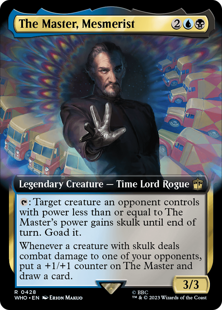 The Master, Mesmerist (Extended Art) [Doctor Who] | Card Citadel