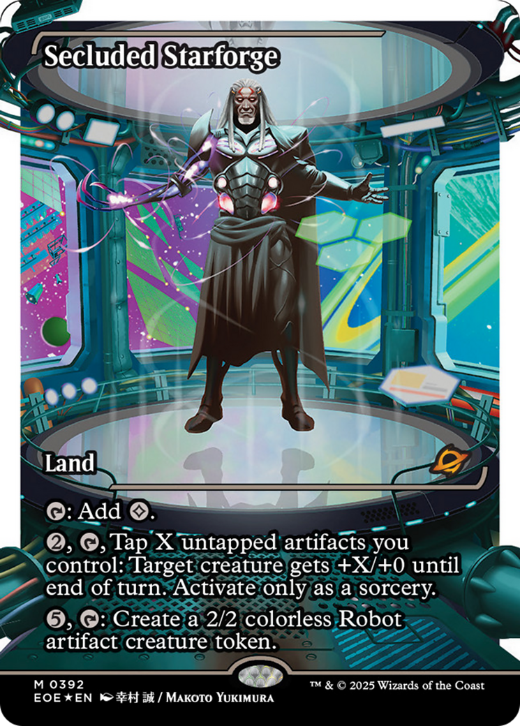 Secluded Starforge (Showcase) (Fracture Foil) [Edge of Eternities] | Card Citadel