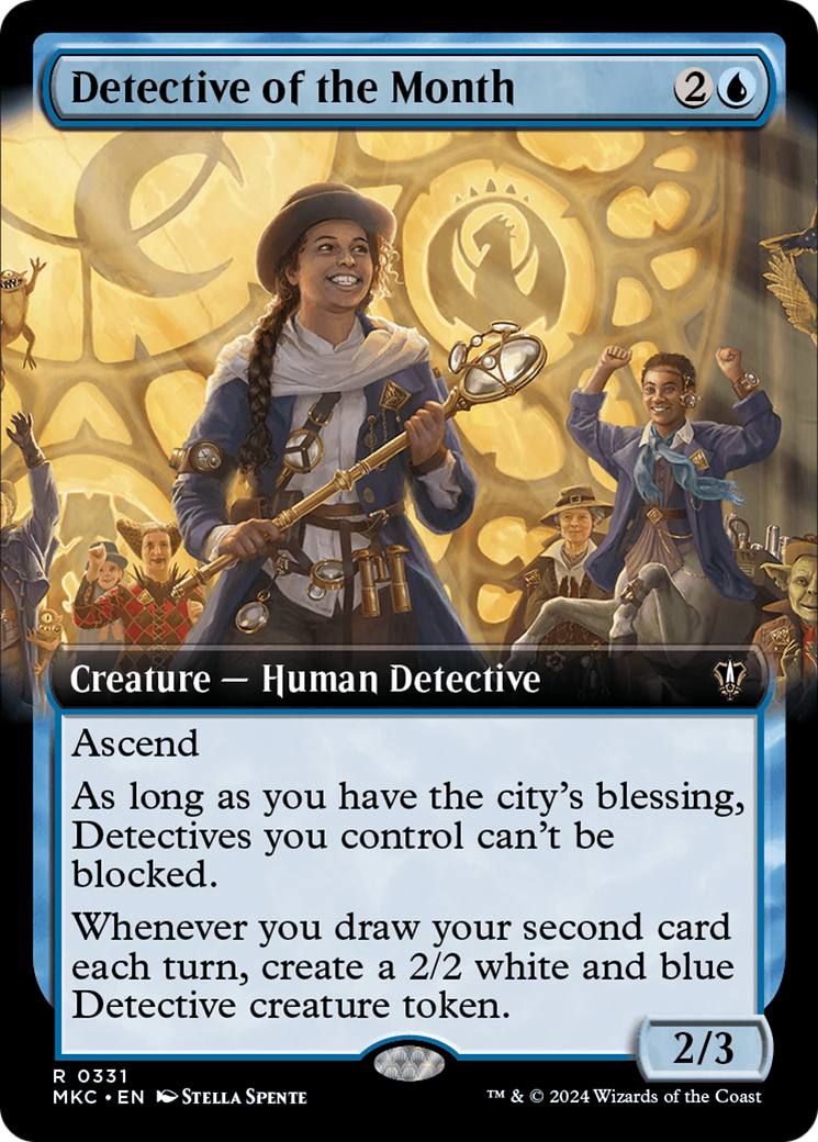 Detective of the Month (Extended Art) [Murders at Karlov Manor Commander] | Card Citadel