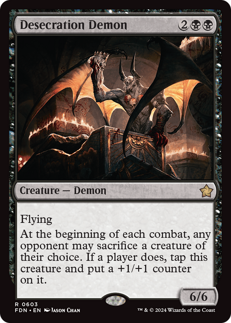 Desecration Demon [Foundations] | Card Citadel