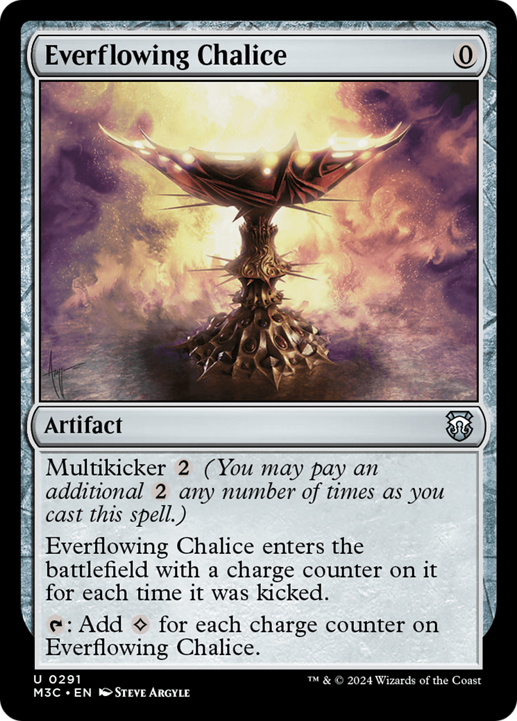 Everflowing Chalice (Ripple Foil) [Modern Horizons 3 Commander] | Card Citadel