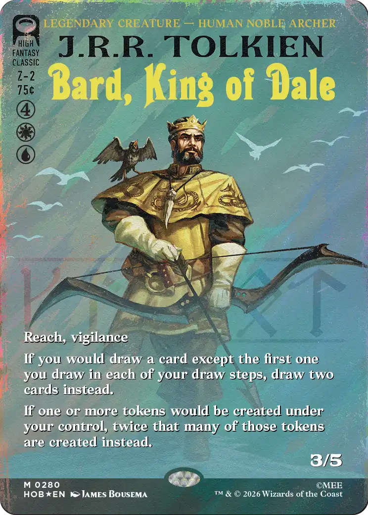 Bard, King of Dale (Borderless) (Surge Foil) [The Hobbit] | Card Citadel