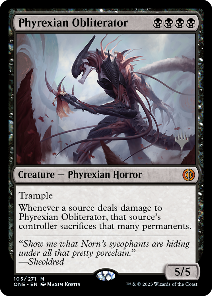 Phyrexian Obliterator (Promo Pack) [Phyrexia: All Will Be One Promos] | Card Citadel