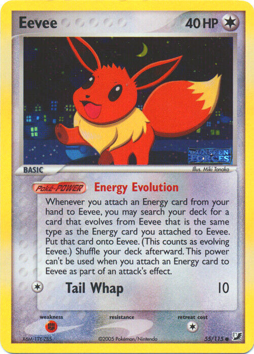 Eevee (55/115) (Stamped) [EX: Unseen Forces] | Card Citadel