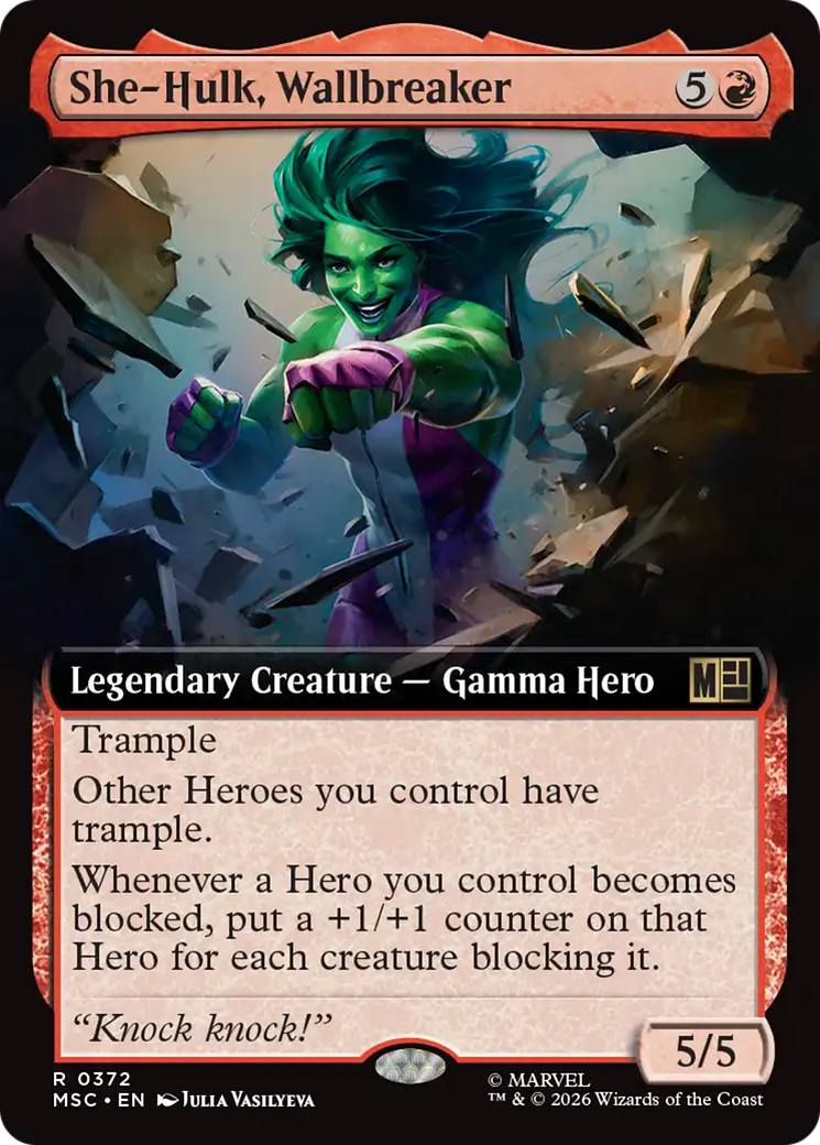 She-Hulk, Wallbreaker (Extended Art) [Marvel Super Heroes Commander] | Card Citadel