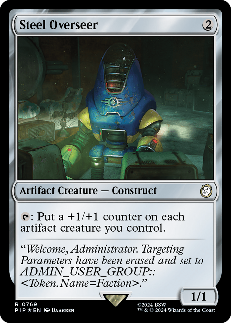 Steel Overseer (Surge Foil) [Fallout] | Card Citadel