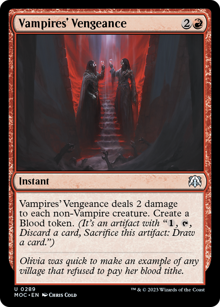 Vampires' Vengeance [March of the Machine Commander] | Card Citadel