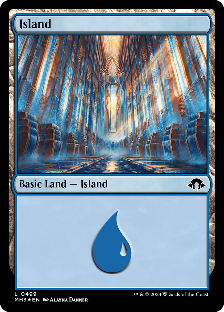 Island (0499) (Ripple Foil) [Modern Horizons 3] | Card Citadel