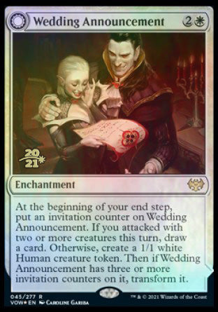 Wedding Announcement // Wedding Festivity [Innistrad: Crimson Vow Prerelease Promos] | Card Citadel