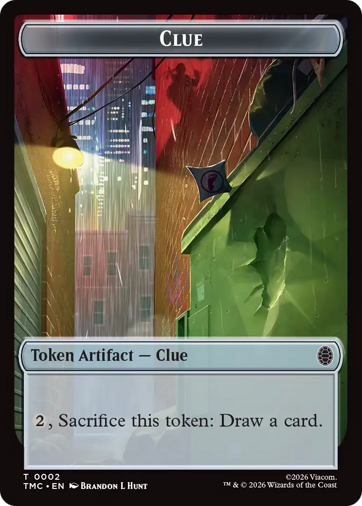 Ooze // Clue Double-Sided Token [Teenage Mutant Ninja Turtles Commander Tokens] | Card Citadel
