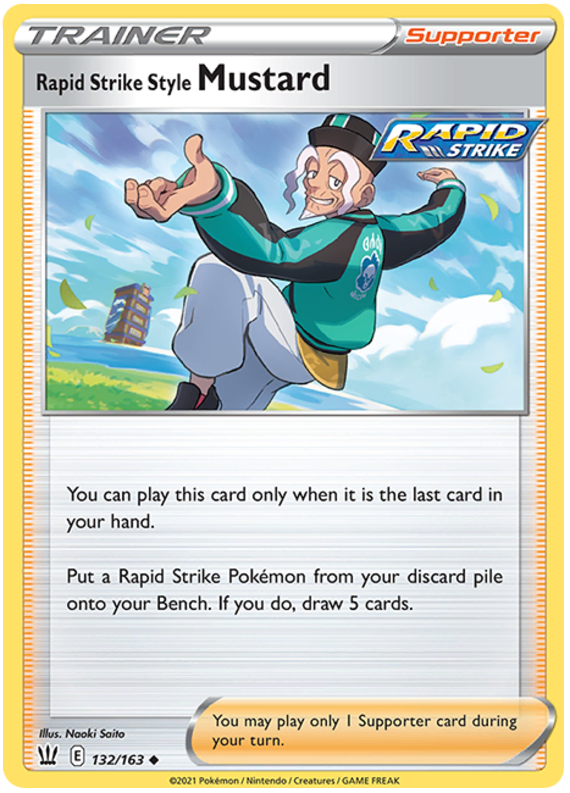 Rapid Strike Style Mustard (132/163) [Sword & Shield: Battle Styles] | Card Citadel