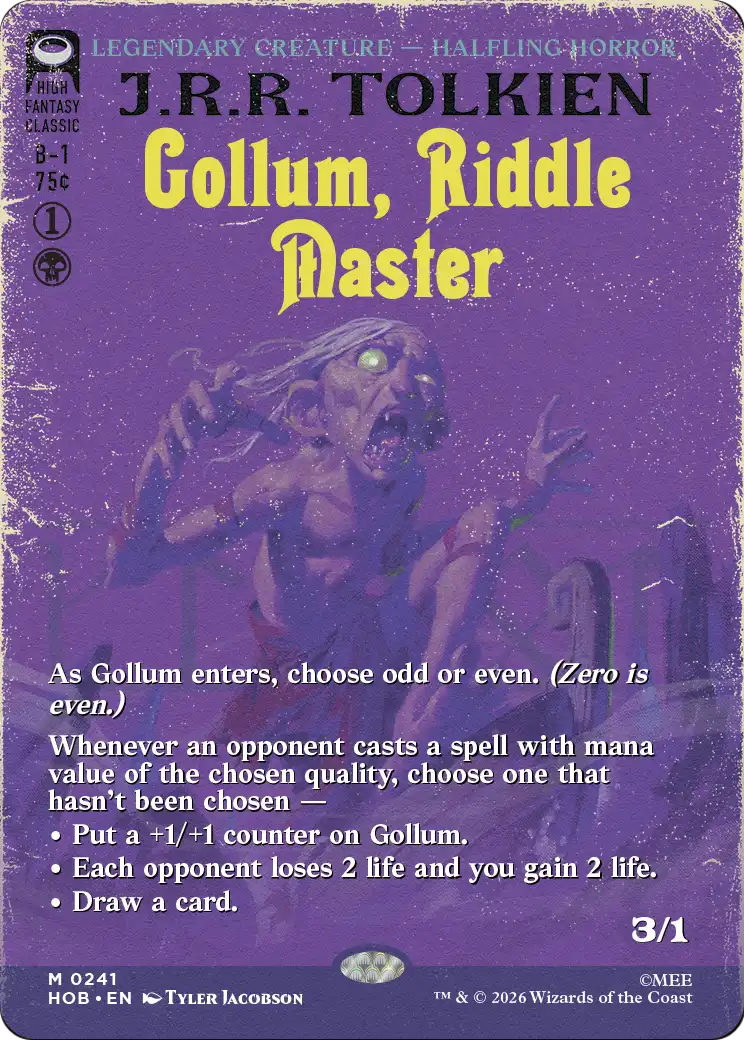 Gollum, Riddle Master (Borderless) [The Hobbit] | Card Citadel