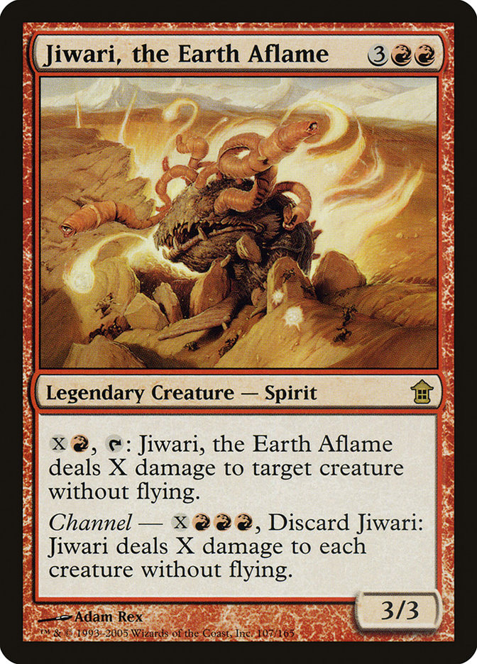 Jiwari, the Earth Aflame [Saviors of Kamigawa] | Card Citadel