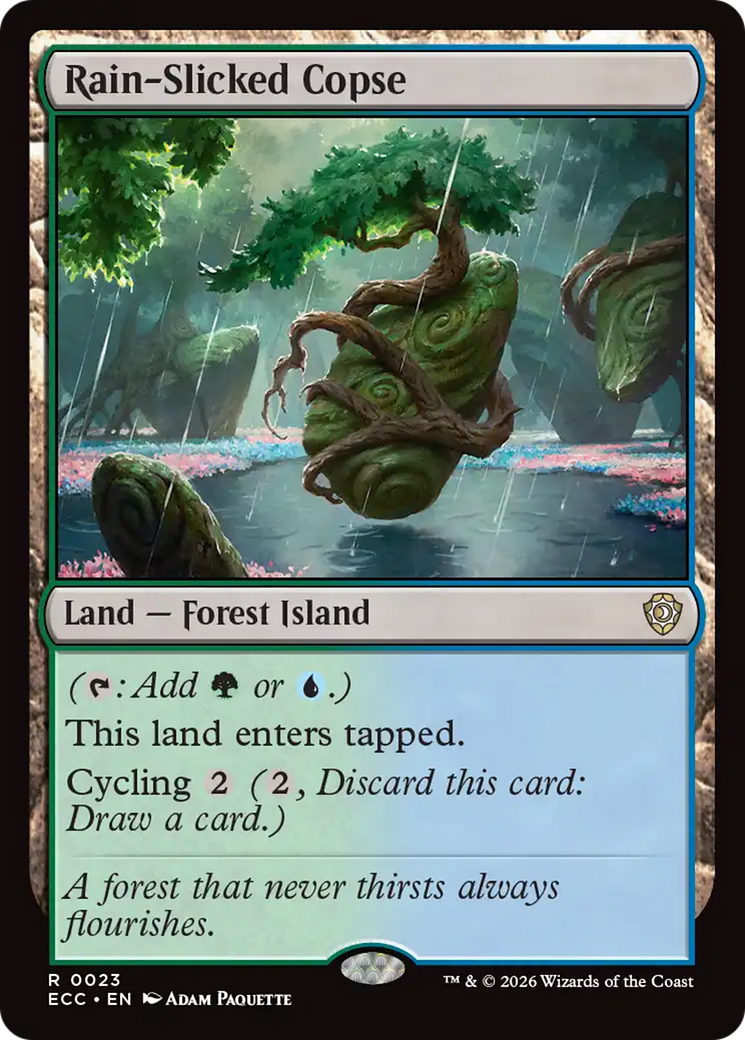 Rain-Slicked Copse [Lorwyn Eclipsed Commander] | Card Citadel