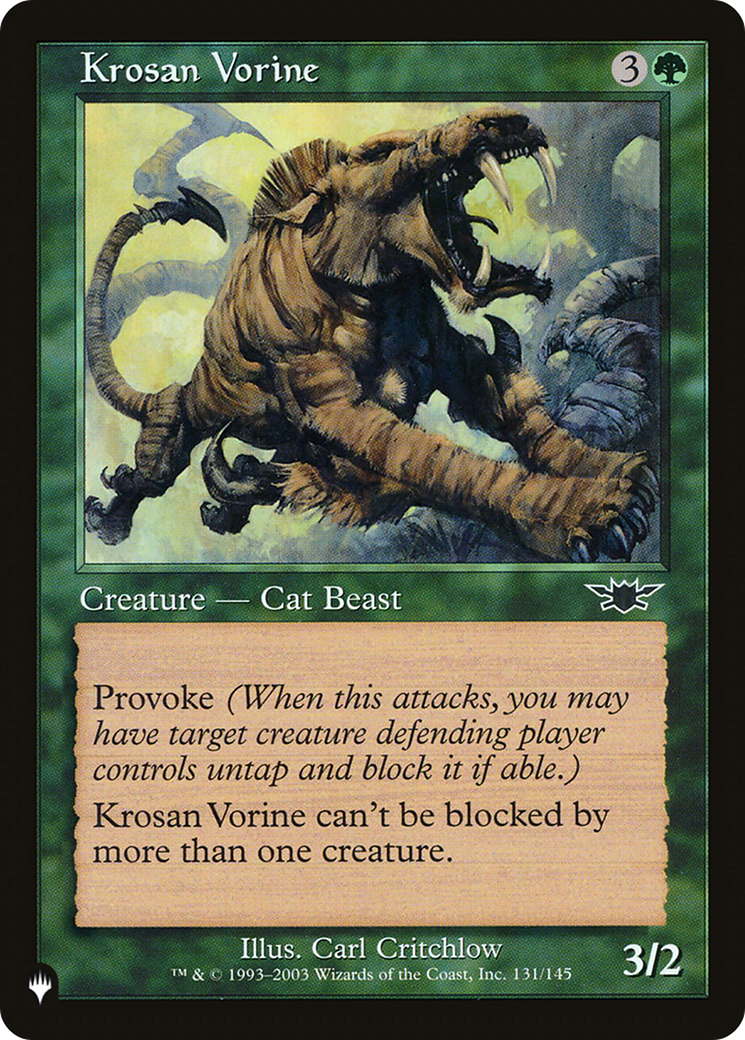 Krosan Vorine [The List Reprints] | Card Citadel