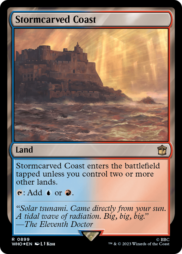 Stormcarved Coast (Surge Foil) [Doctor Who] | Card Citadel