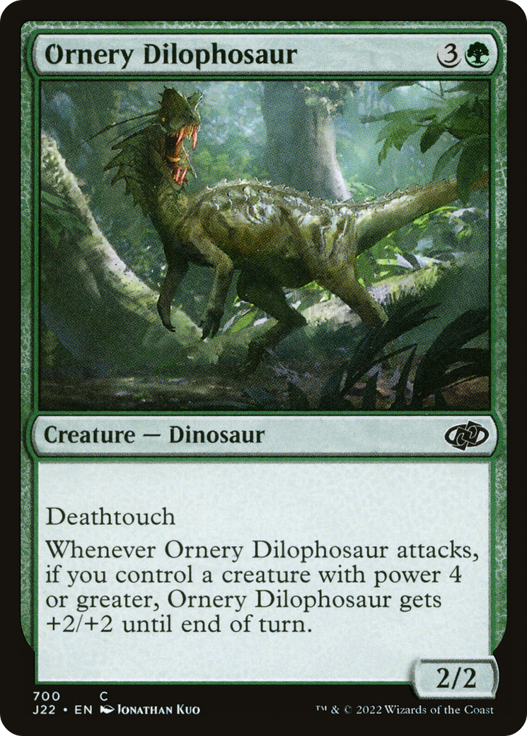 Ornery Dilophosaur [Jumpstart 2022] | Card Citadel