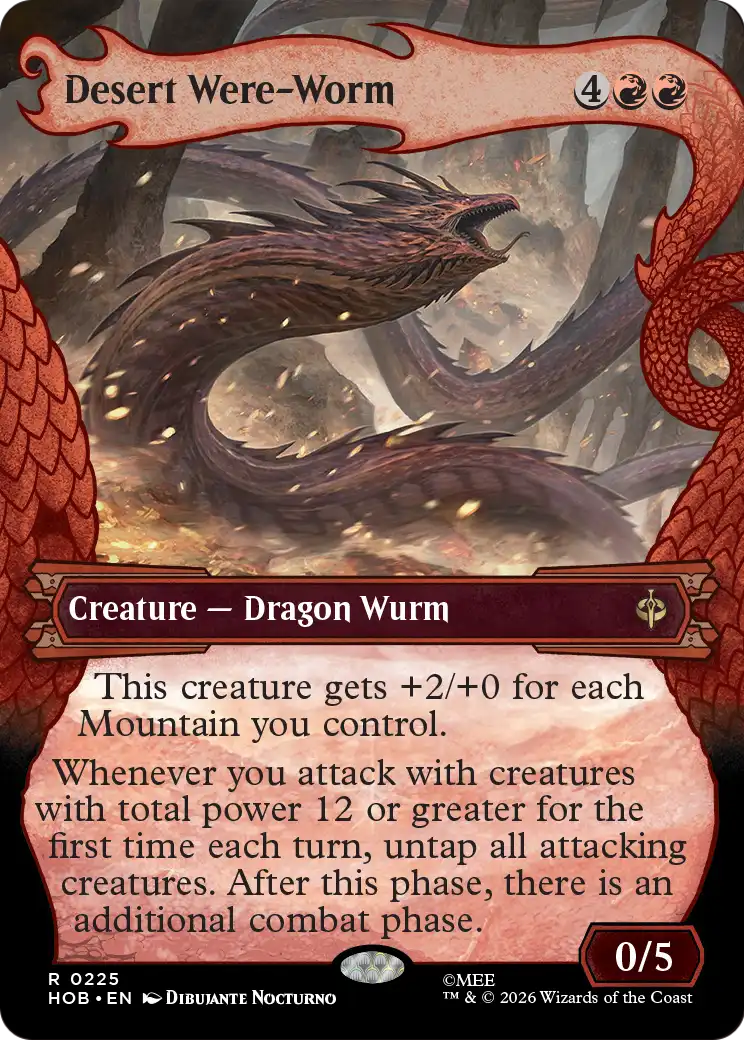 Desert Were-Worm (Showcase) [The Hobbit] | Card Citadel