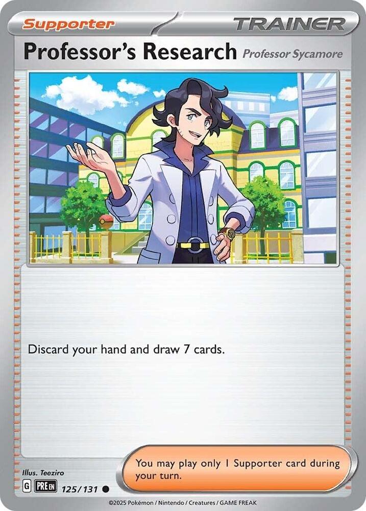 Professor's Research (125/131) [Professor Sycamore] [Scarlet & Violet: Prismatic Evolutions] | Card Citadel