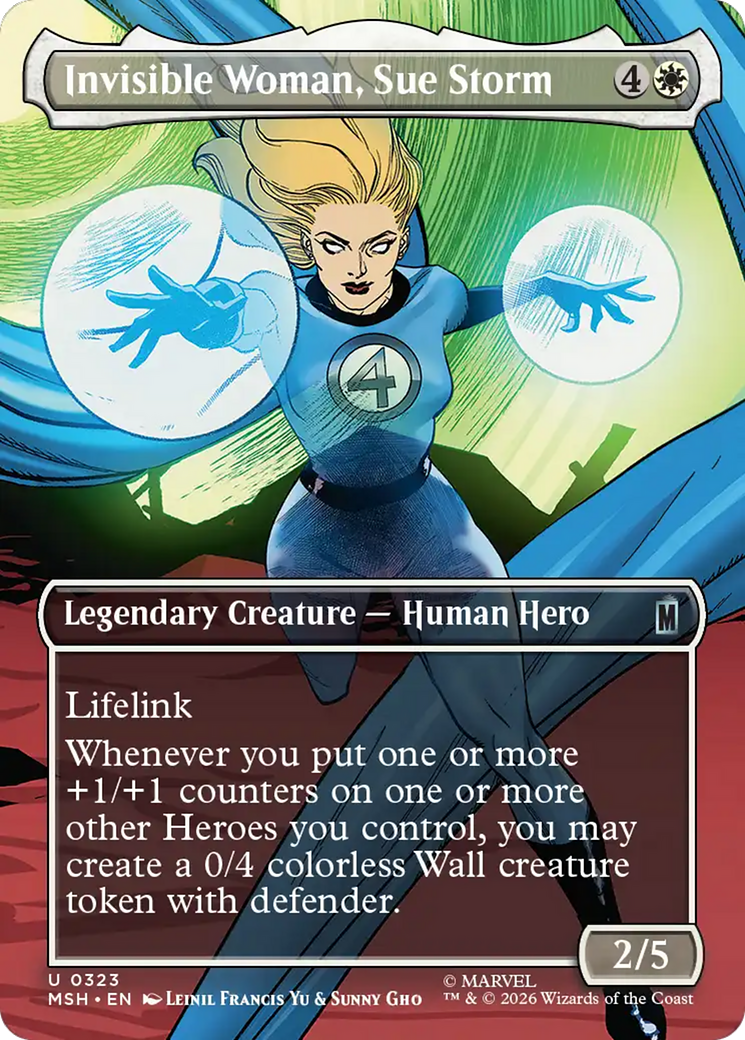 Invisible Woman, Sue Storm (Borderless) [Marvel Super Heroes] | Card Citadel