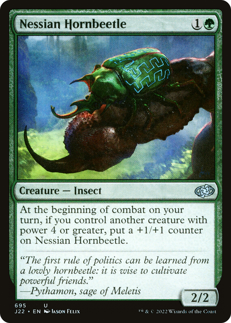 Nessian Hornbeetle [Jumpstart 2022] | Card Citadel