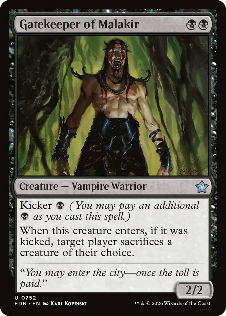 Gatekeeper of Malakir (0752) [Foundations] | Card Citadel