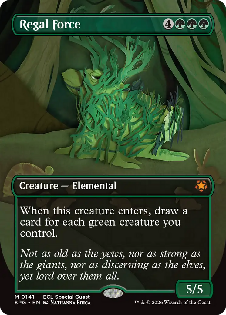 Regal Force (Borderless) [Lorwyn Eclipsed Special Guests] | Card Citadel