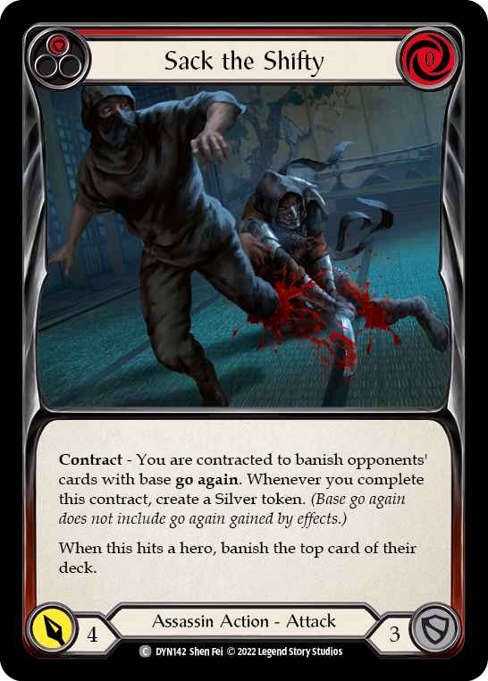 Sack the Shifty (Red) [DYN142] (Dynasty) | Card Citadel