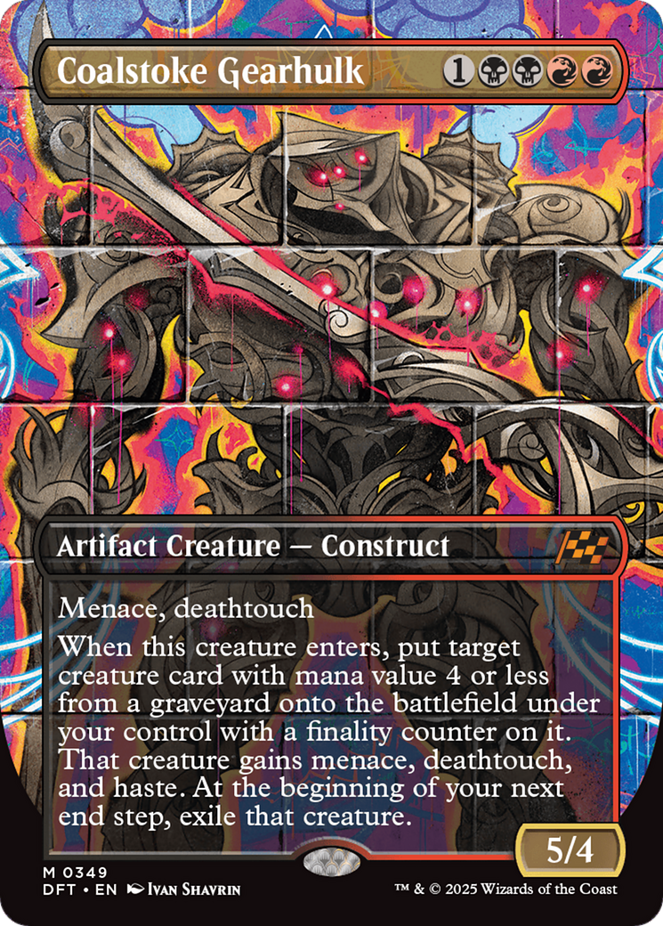 Coalstoke Gearhulk (Borderless) [Aetherdrift] | Card Citadel