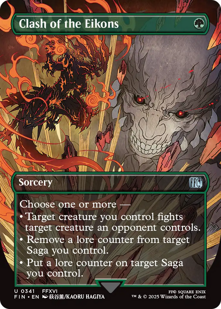 Clash of the Eikons (Borderless) [FINAL FANTASY] | Card Citadel