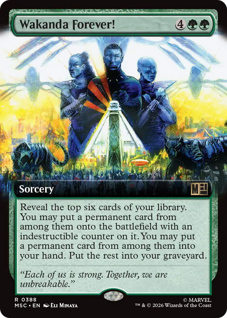 Wakanda Forever! (Extended Art) [Marvel Super Heroes Commander] | Card Citadel