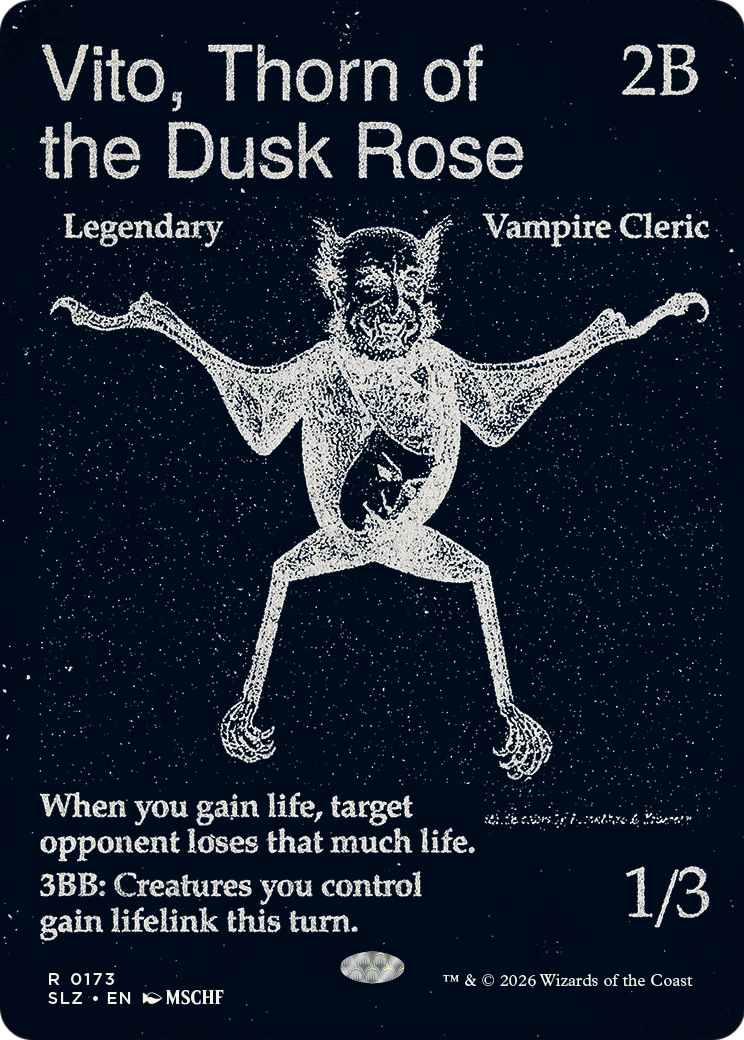 Vito, Thorn of the Dusk Rose (0173) [Secret Lair x MSCHF: The Zeta Set] | Card Citadel