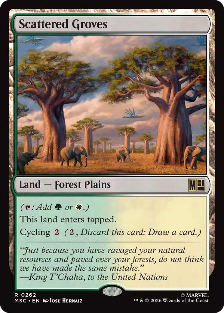 Scattered Groves [Marvel Super Heroes Commander] | Card Citadel