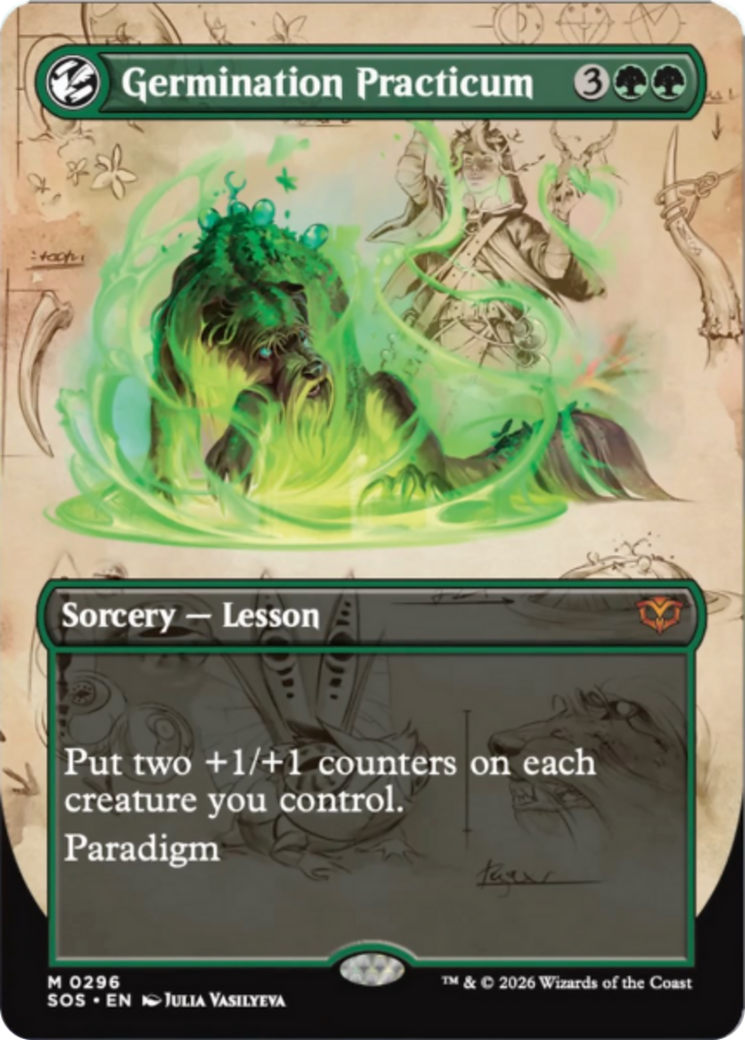 Germination Practicum (Borderless) [Secrets of Strixhaven] | Card Citadel