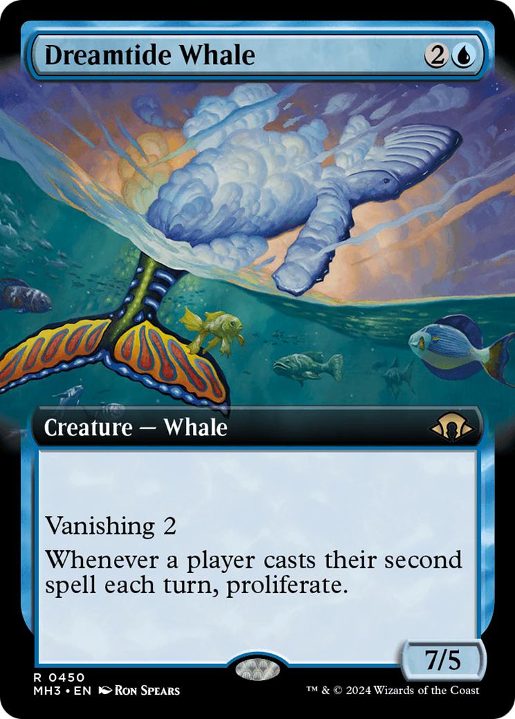 Dreamtide Whale (Extended Art) [Modern Horizons 3] | Card Citadel