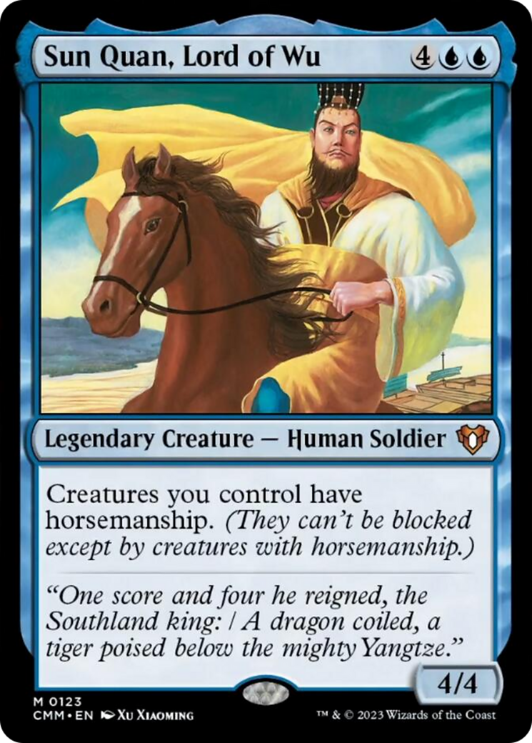 Sun Quan, Lord of Wu [Commander Masters] | Card Citadel