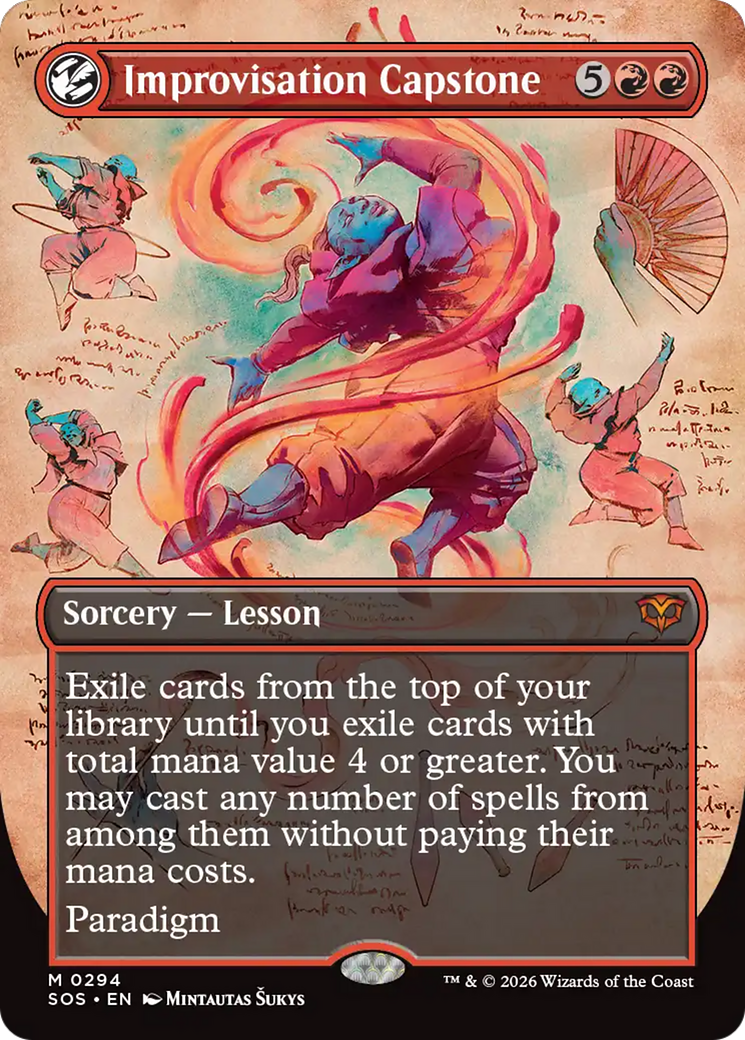 Improvisation Capstone (Borderless) [Secrets of Strixhaven] | Card Citadel