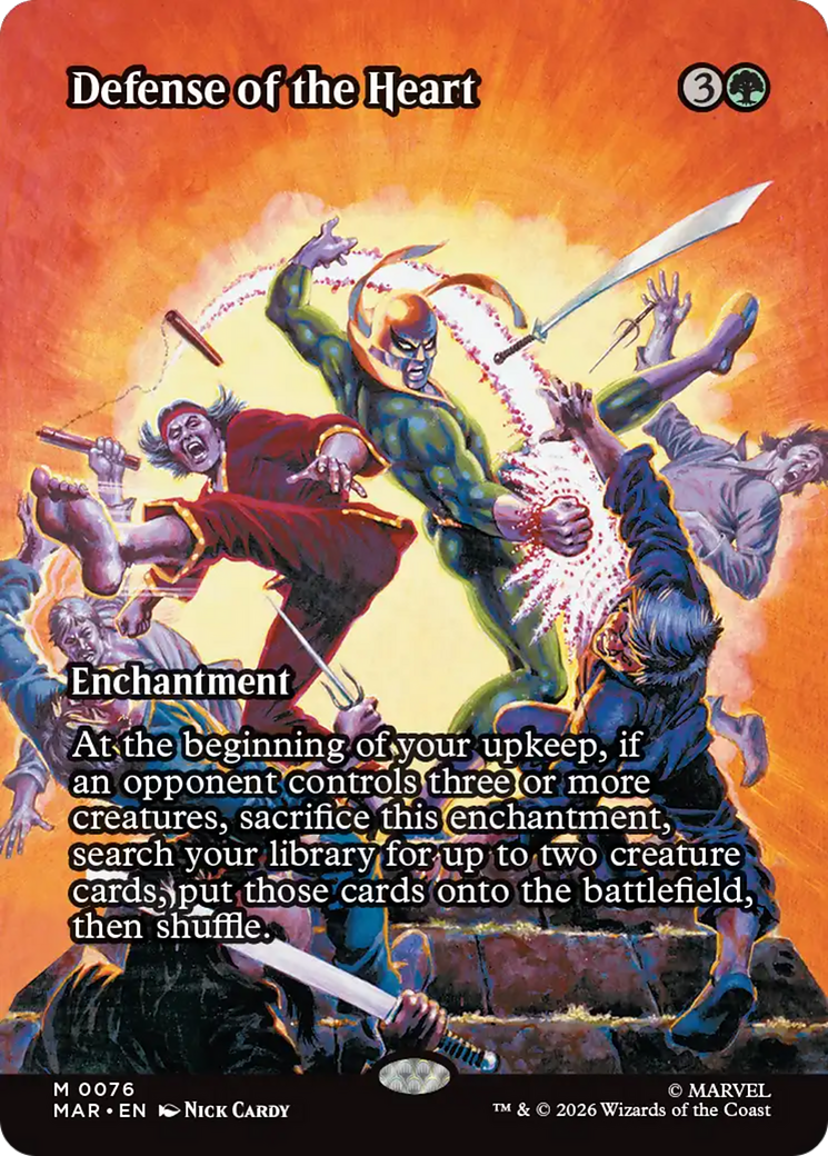 Defense of the Heart (Borderless) [Marvel Universe: Eternal-Legal] | Card Citadel
