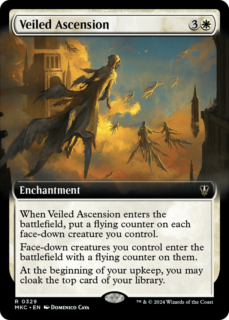 Veiled Ascension (Extended Art) [Murders at Karlov Manor Commander] | Card Citadel