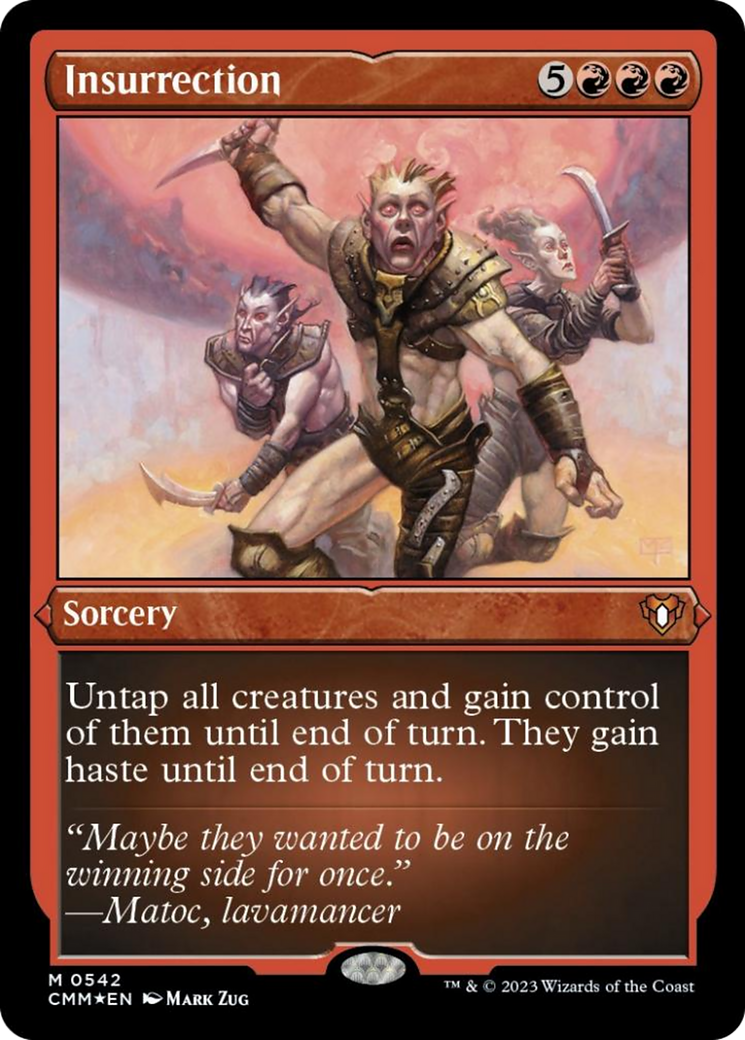 Insurrection (Foil Etched) [Commander Masters] | Card Citadel