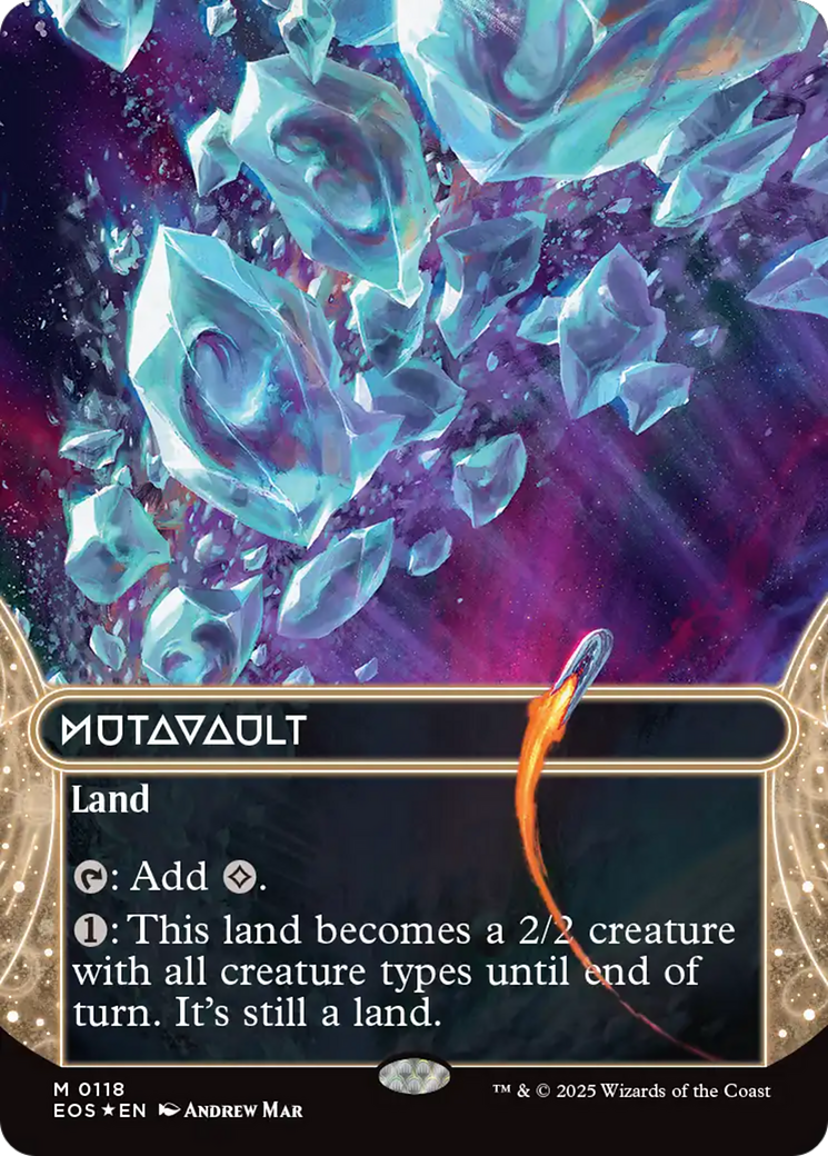 Mutavault (0118) (Borderless) (Galaxy Foil) [Edge of Eternities: Stellar Sights] | Card Citadel