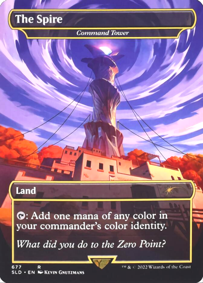 Command Tower - The Spire (Borderless) [Secret Lair Drop Promos] | Card Citadel