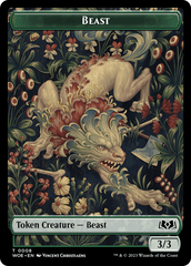 Beast // Food (0011) Double-Sided Token [Wilds of Eldraine Tokens] | Card Citadel