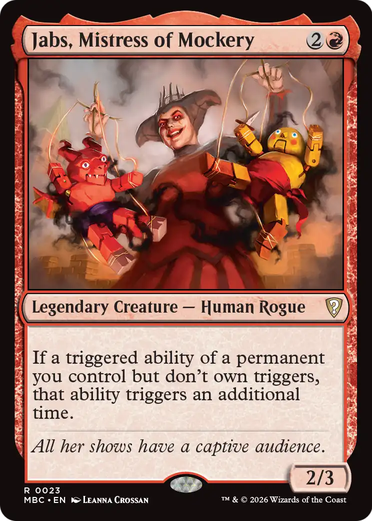 Jabs, Mistress of Mockery [Mystery Booster: Commander Edition] | Card Citadel