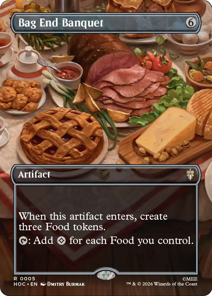 Bag End Banquet (Borderless) [The Hobbit: Eternal-Legal] | Card Citadel